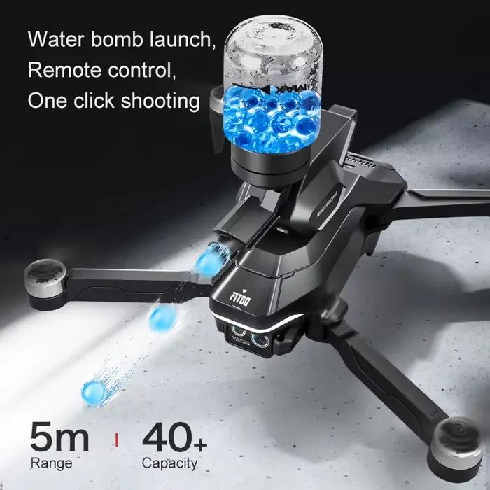 Drone M2 8K avec 3 caméras et bombes à eau