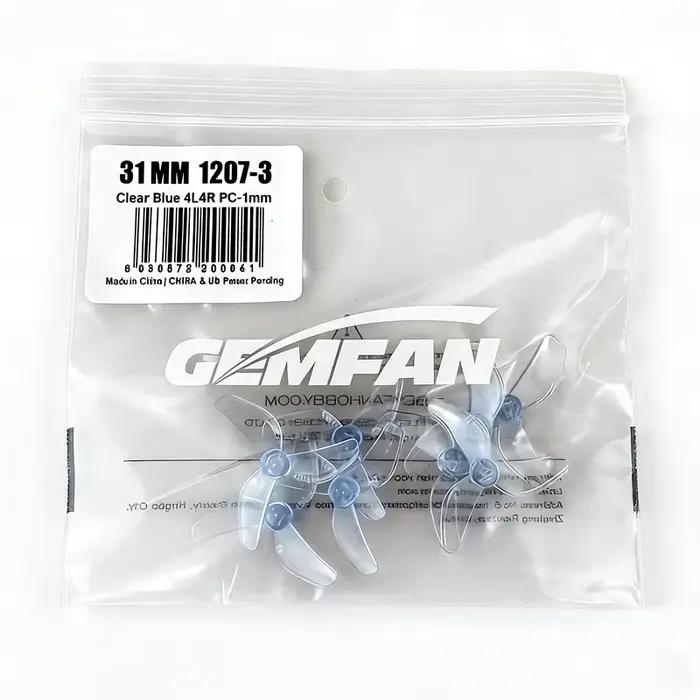 Hélices Gemfan 1207 Micro Drone Prop 31mm 3 pales (4 paires)