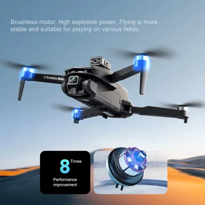 Drone GPS Lenovo V168 8K Professionnel Double Caméra 5G WiFi Pliable RC Quadricoptère Moteur Brushless Évitement d'Obstacles Jouet Cadeau Occasions Spéciales