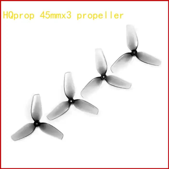 10 paires d'hélices HQDrop 45MM à 3 pales avec trous d'arbre de 1.5mm pour drones de course FPV
