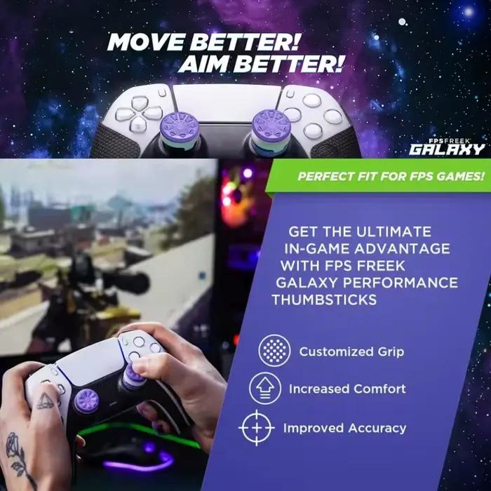 Freeks de performances élevées pour PS4 PS5 Galaxy Joystick Compatible avec 8BitDo Ultimate Controller Stick Capuchon en silicone