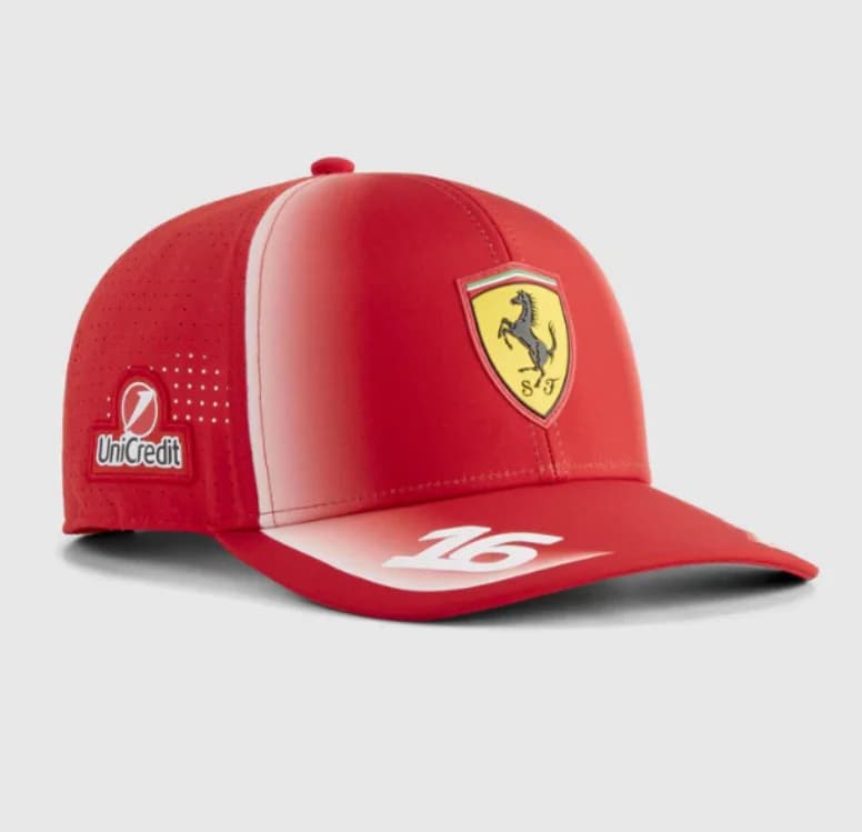 Casquette de baseball Ferrari 2026 N°16 Leclerc, N°44 Hamilton, nouvelle collection, un incontournab