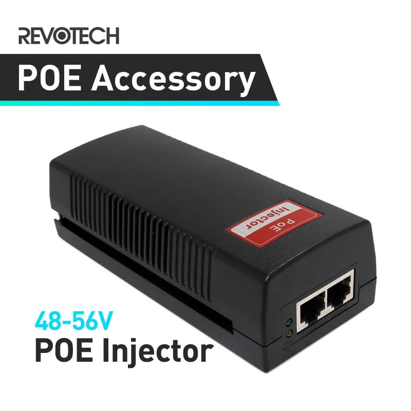 Injecteur POE 10/100 Mbps, sortie 48 V-56 V, alimentation maximale 30 W, entrée 100 V-240 V
