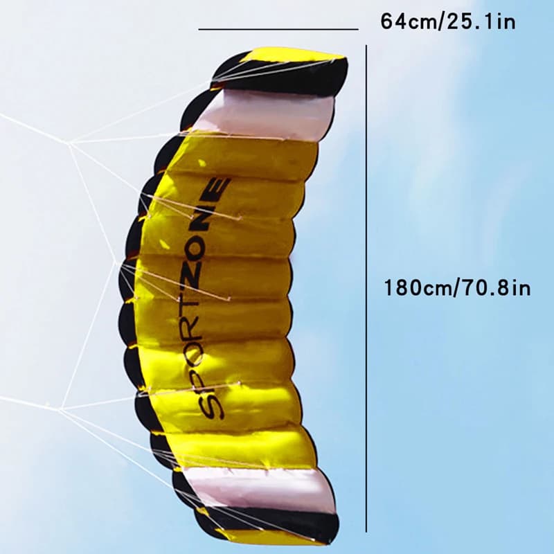 Nouveau kite de stunt professionnel pour débutants, 180 cm, double ligne, en nylon ripstop, pour adu