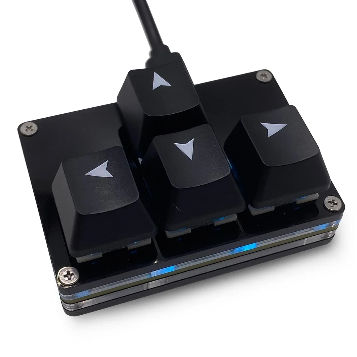 Mini clavier de jeu à 4 touches, clavier de jeu mécanique à une main, Programmable USB-C, personnali