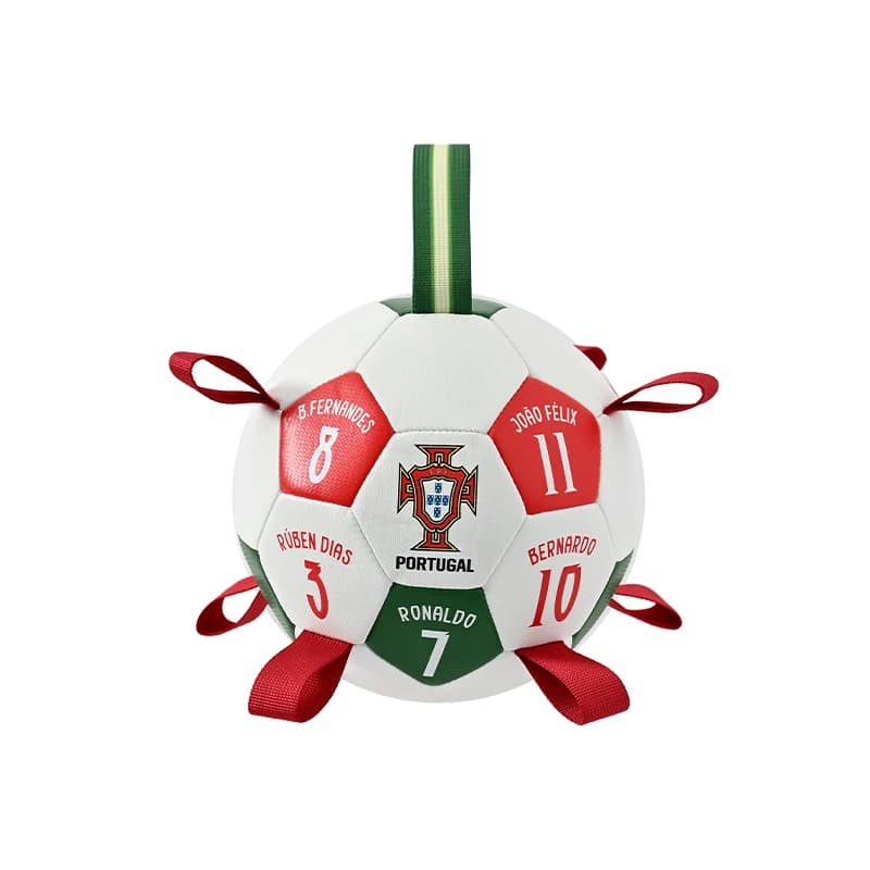 Jouet interactif pour animaux de compagnie FPF de l'équipe nationale de football du Portugal, balle