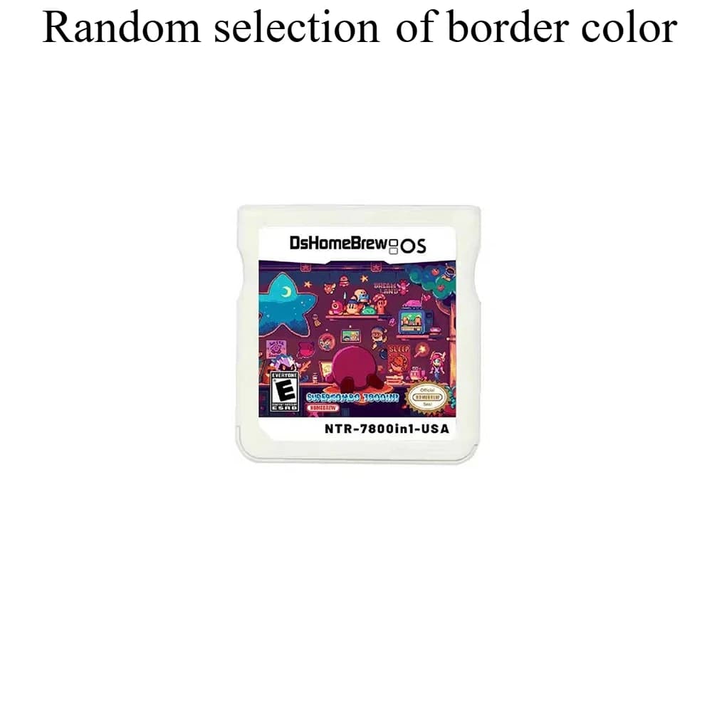 Carte de jeu amusante USA 3DS NDS, carte combinée 7800 en 1, Cassette NDS 64 en 1, 208 500 NES, cart