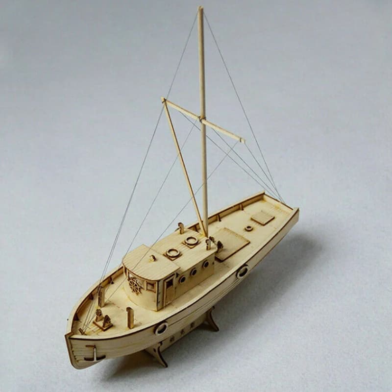 Kit de modèle de voilier en bois 1:30 – Puzzle d'assemblage DIY, jouet et cadeau