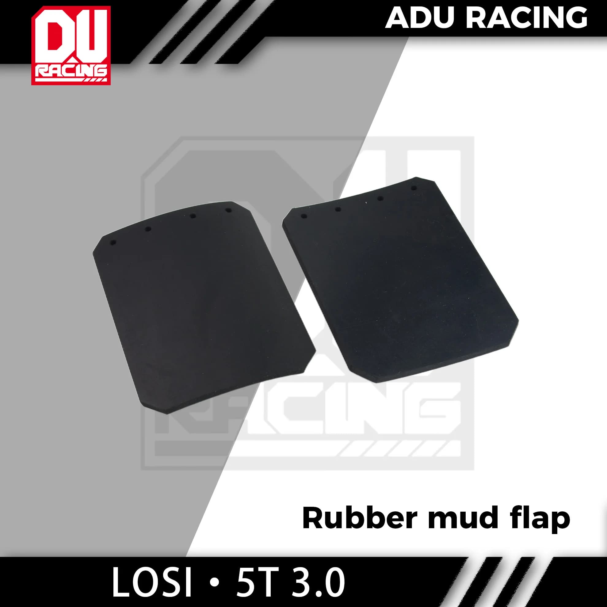 ADU RACING 7075-T6 ALU Garde-boue en caoutchouc POUR LOSI 1/5 5IVE-TE 3.0