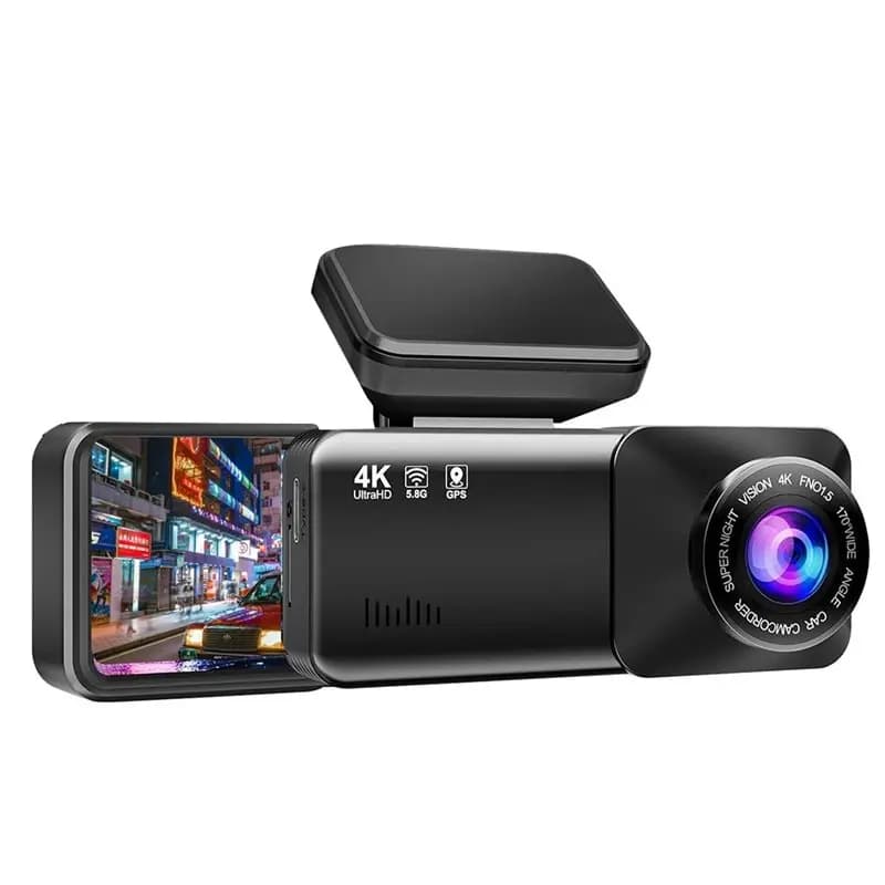 Caméra embarquée GPS Osmo Dashcam 4K pour voiture, caméra avant et arrière avec surveillance du stat