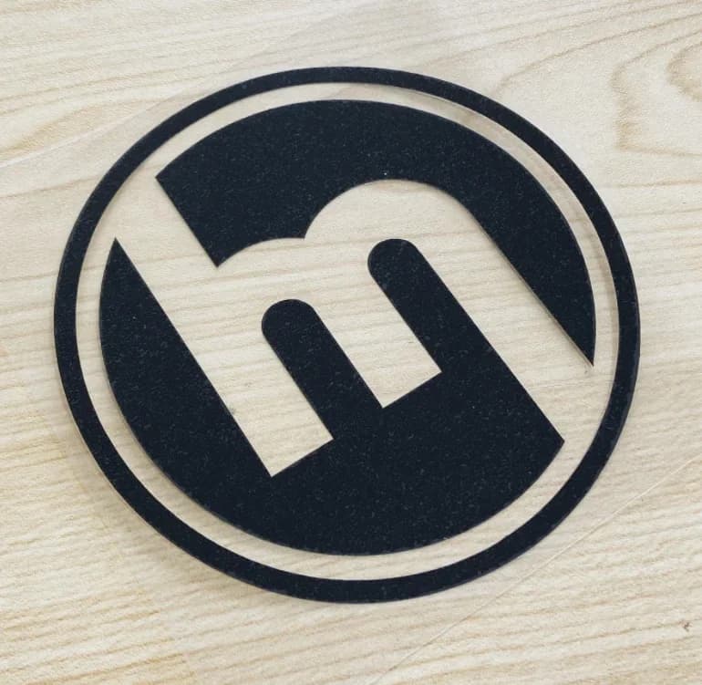 Autocollant de voiture en vinyle découpé rond réfléchissant avec logo Mazdaspeed « M » des années 19