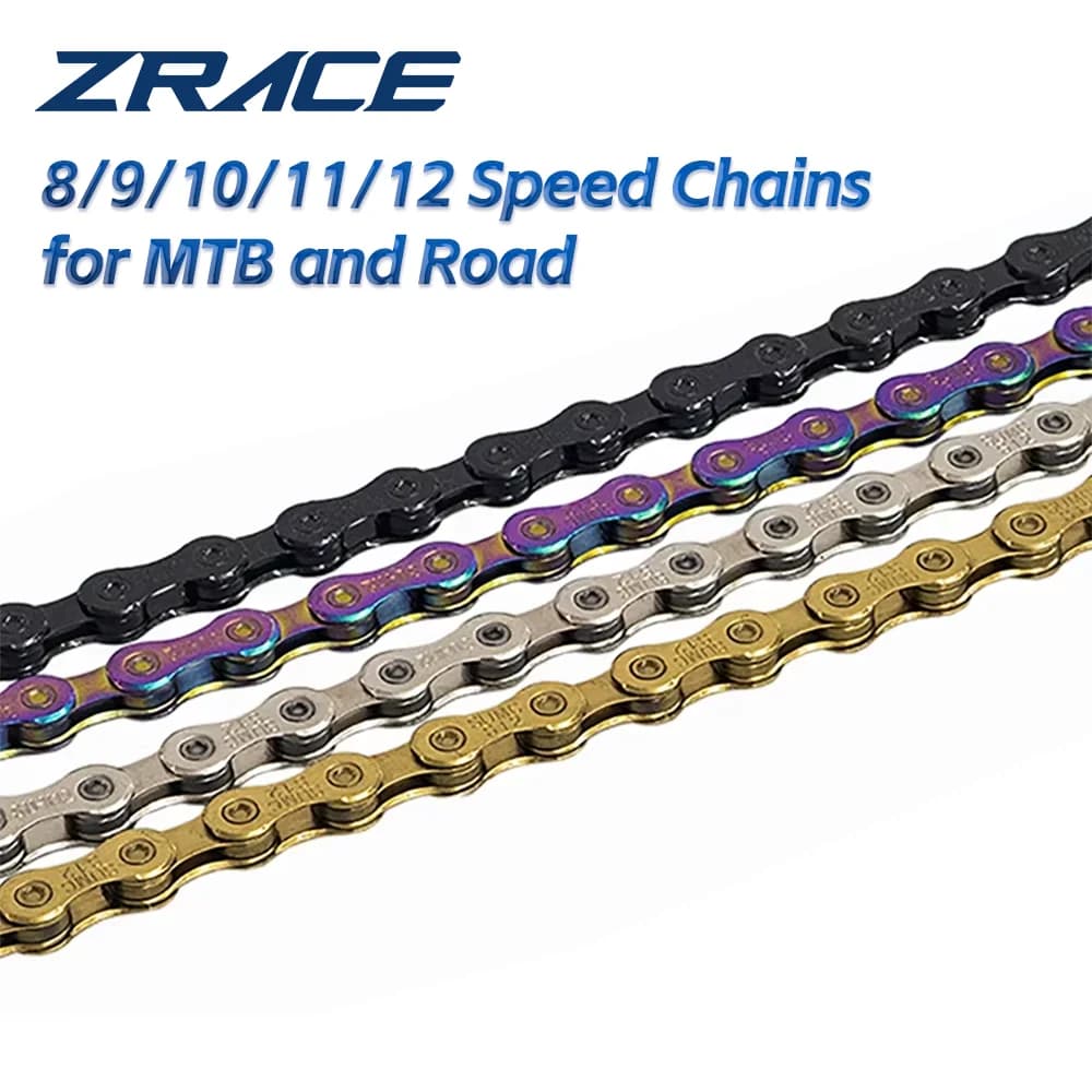ZRACE – chaîne de vtt 8 9 10 11 12 vitesses, vélo de route de montagne, couleur néon, argent, noir, 