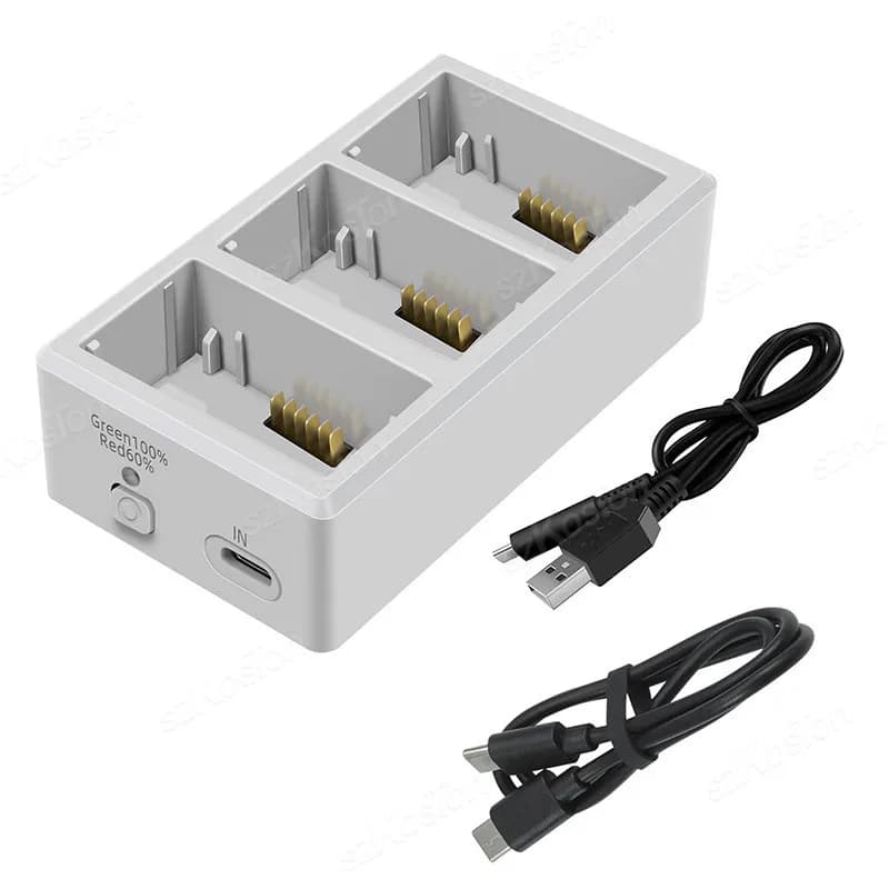 Chargeur de batterie pour DJI Mini 3/Mini 3 Pro, Hub de charge rapide à trois ports pour accessoires