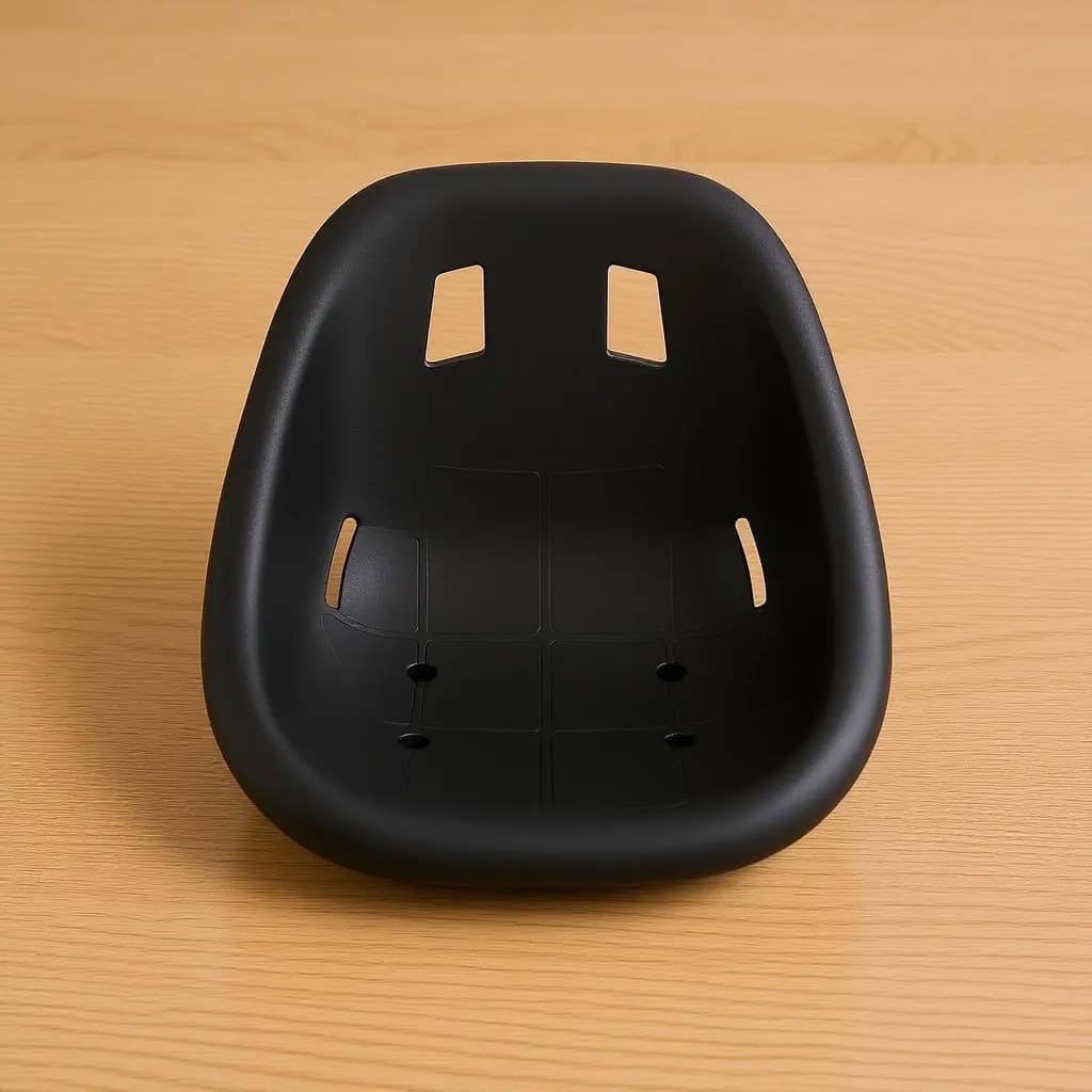Siège de kart en plastique de remplacement, siège de course ergonomique et confortable, accessoire p