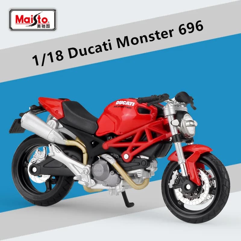 Maisto 1:18 Ducati Monster 696 alliage course moto modèle moulé sous pression en métal rue sport mot
