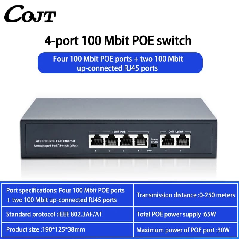 Poe Internet 100/1000mbps 10gbps Rj45 4/8/16 ports Lan Gigabit Ethernet commutateur réseau