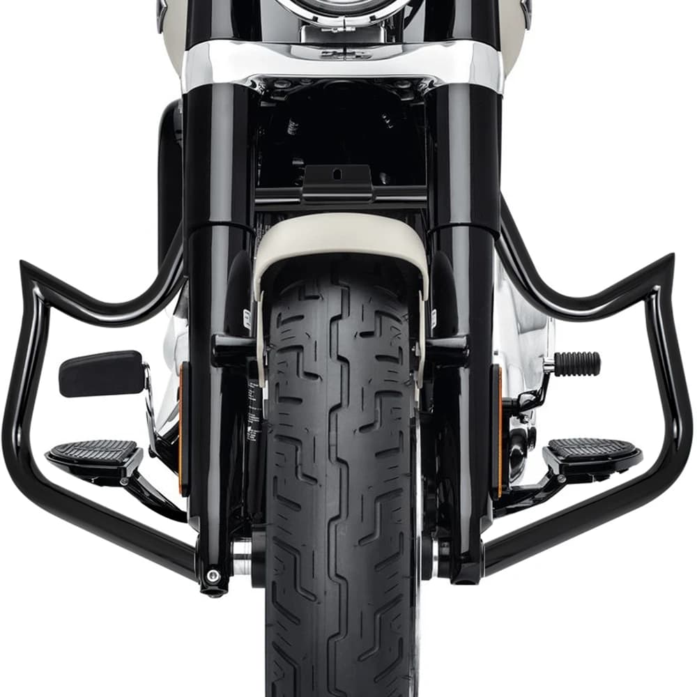Barre de protection moteur Highway Bar compatible avec les modèles Harley Softail FL Fat Boy Heritag