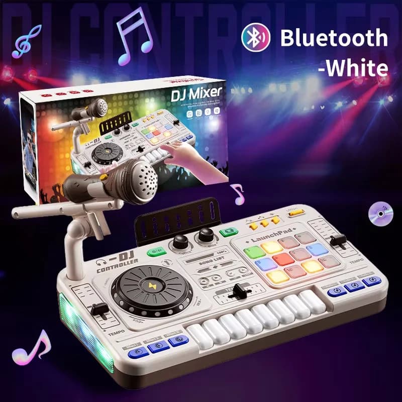Jouets de mélange DJ pour enfants, claviers DJ Bluetooth multifonctionnels, contrôleur de plateau to