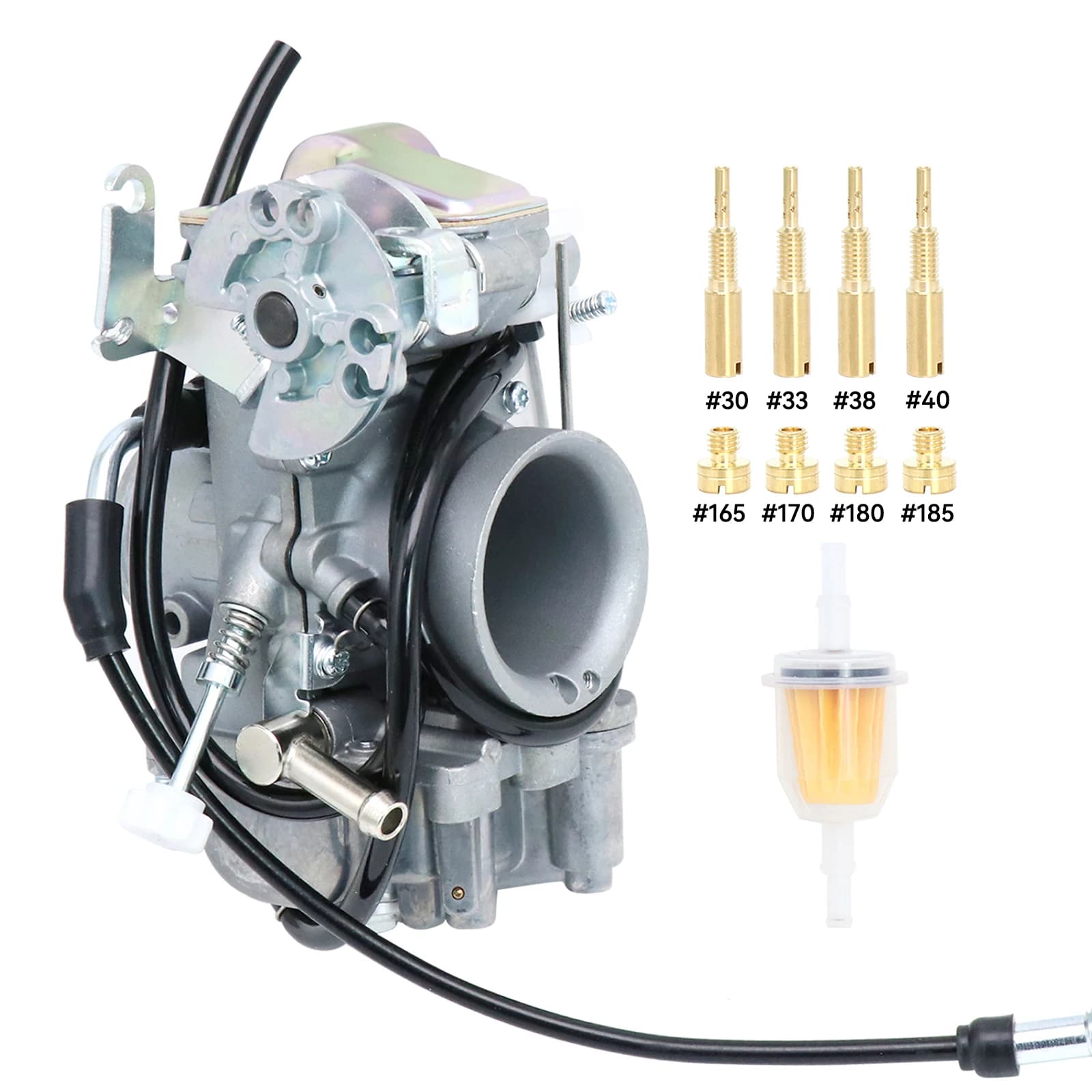 ZS Racing Carburateur Mikuni haute performance TM Flatslide Pumper Carbs HS40 TM40-6