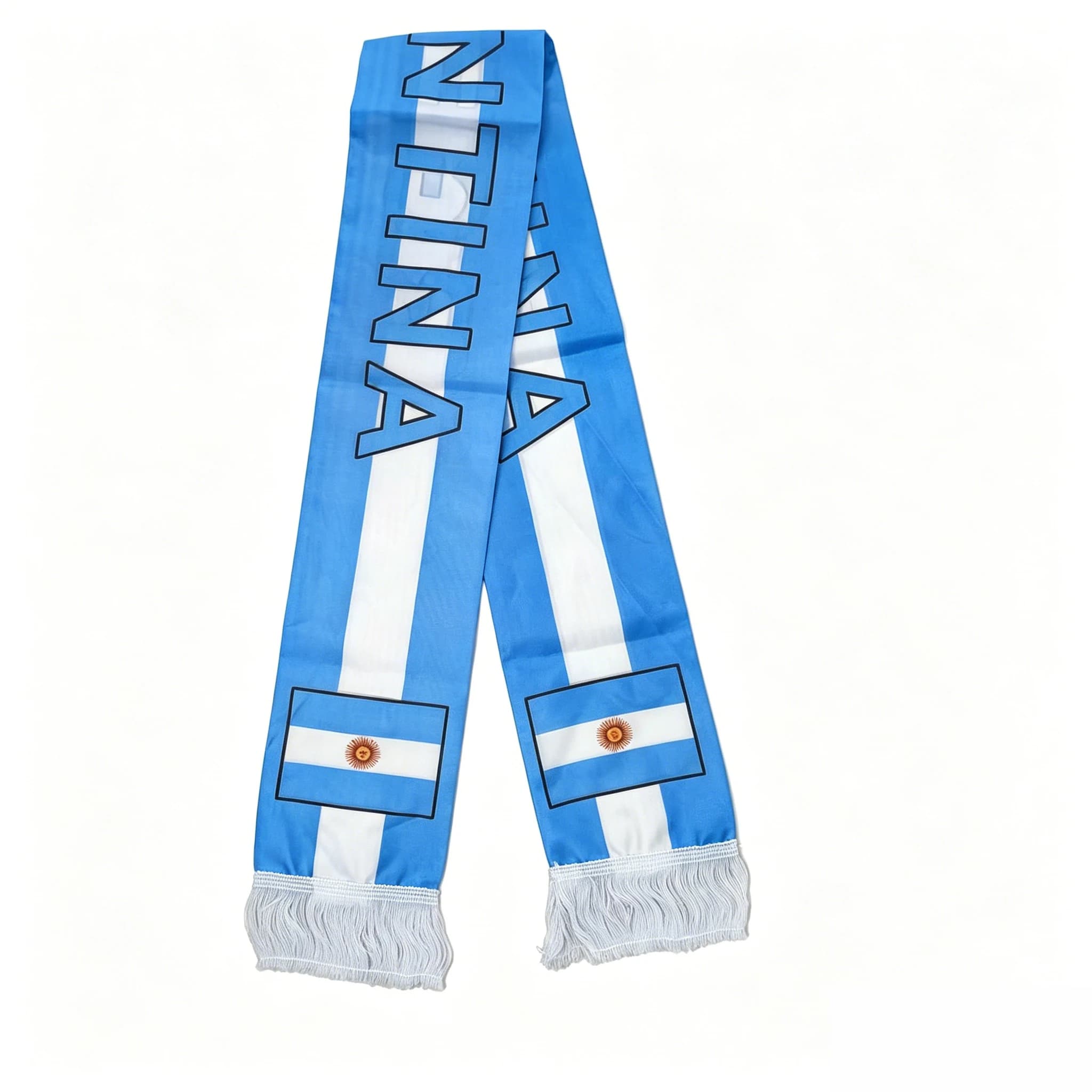 Écharpe de football Flagicts 100% Stain 2026 avec drapeaux de l'Argentine