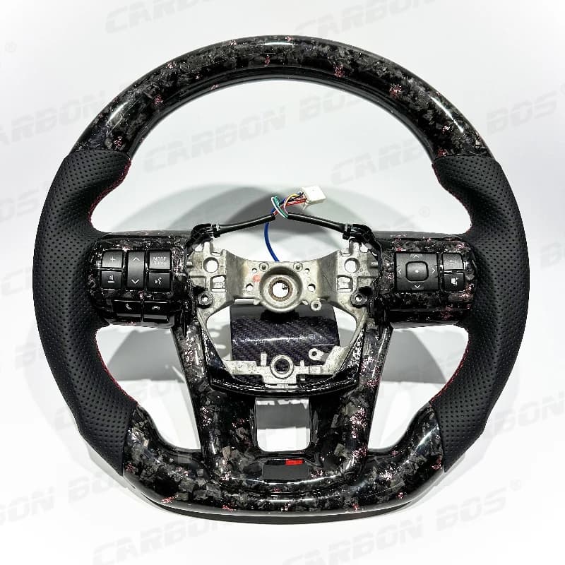 Ventes directes d'usine pour Toyota Hilux forgé véritable roue de course rose en Fiber de carbone po