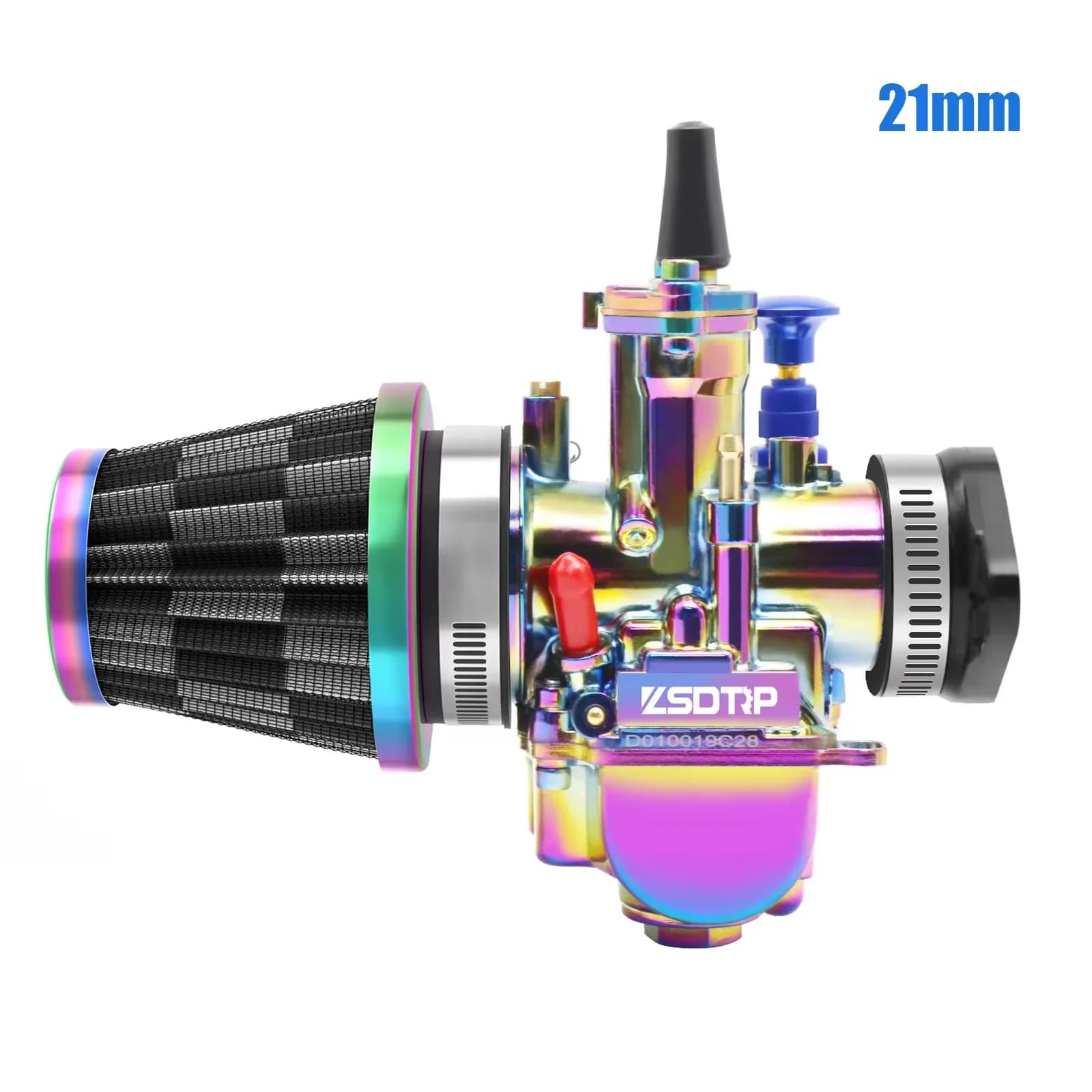 Sclmotos – carburateur coloré pour moto, PWK 21 24 26 28 30 32 34mm, pour 50cc-350cc, ensemble de ca