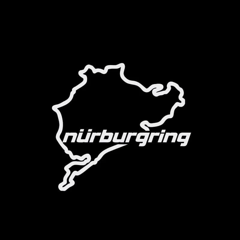 Autocollants de fenêtre créatifs pour voitures, style de voiture, course sur route, Nurburgring, mod