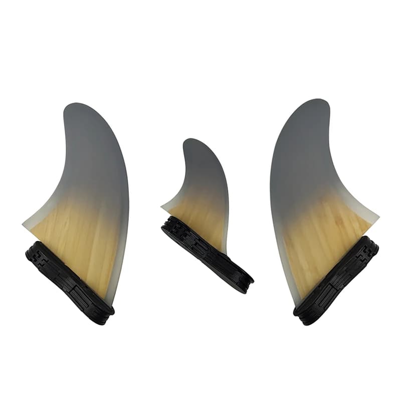 UPSURF FCS II MARK parade HARDS TWIN + STABILISER Fins-Palmes de planche de surf en bambou nickel é,