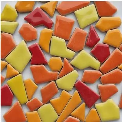 100g 50 carreaux de mosaïque en céramique de couleurs mélangées bricolage carreaux de fabrication de
