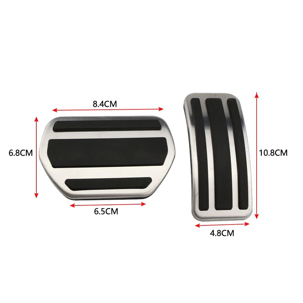 Pédales de voiture pour Peugeot 2008 208 2014-2019 AT MT, couvercle de pédale d'accélérateur et d'em