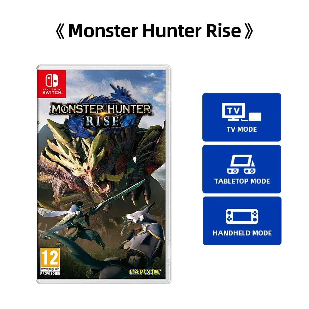 Monster Hunter Rise - Offres de jeux Nintendo Switch, carte de jeu physique, genre action pour Switc