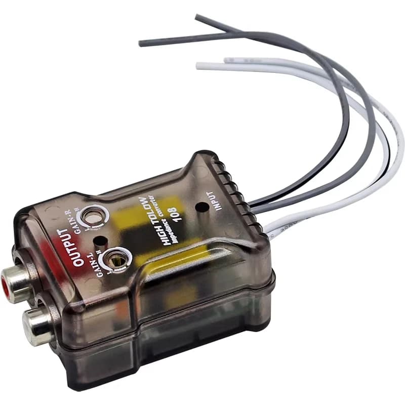 Caisson de basses audio pour voiture RAC, convertisseur audio réglable de haut vers bas, conversion 