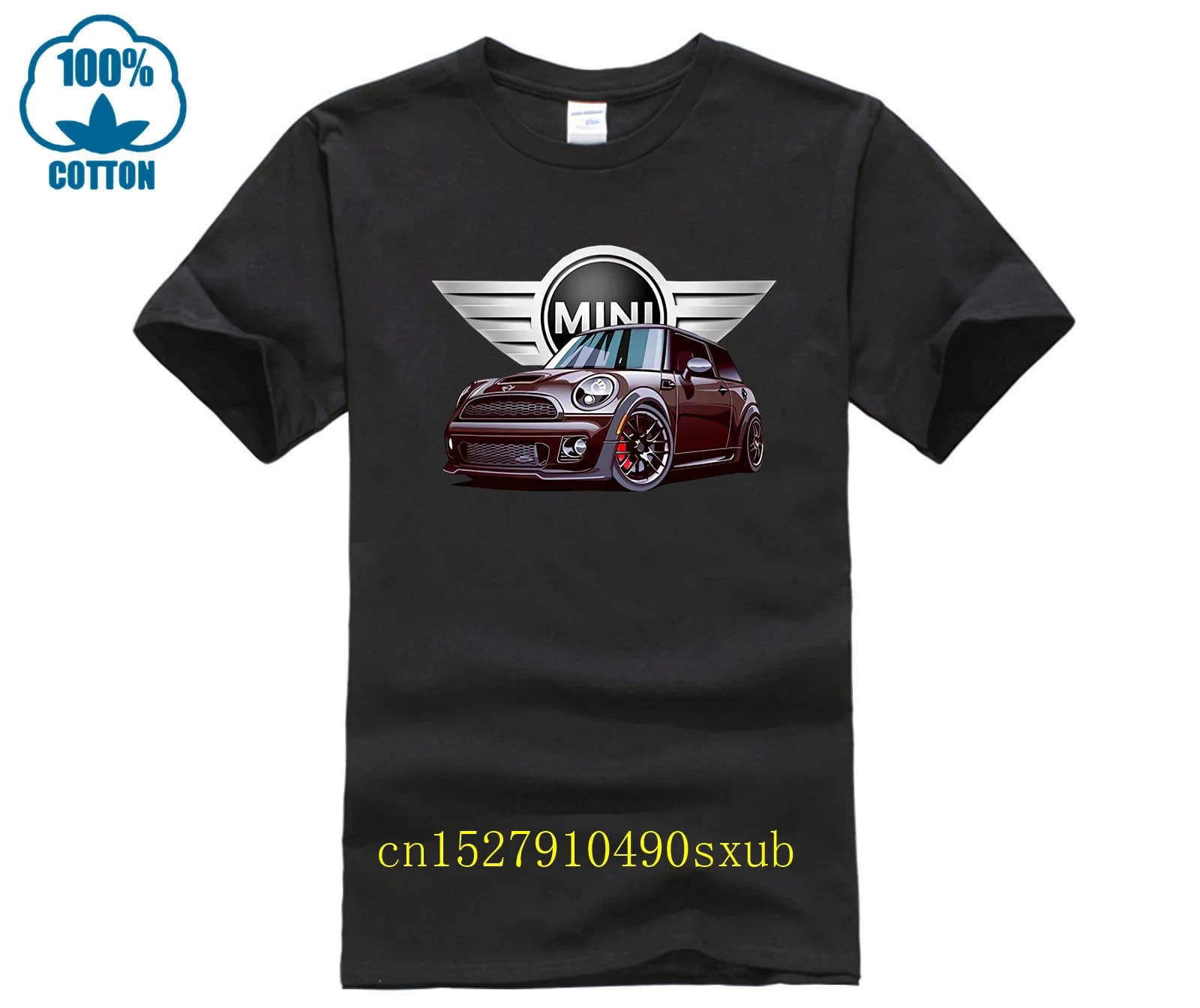 T-shirt col rond avec logo Mini Cooper Racing