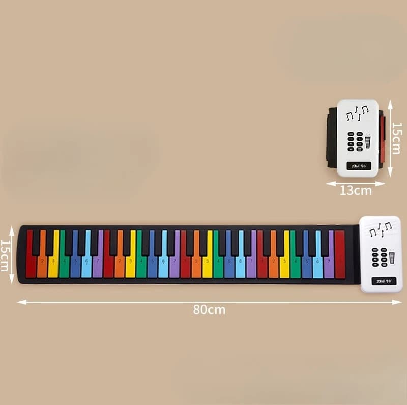 Piano à main à 49 touches pour enfants, Mini Pianos numériques professionnels pour débutants, Instru