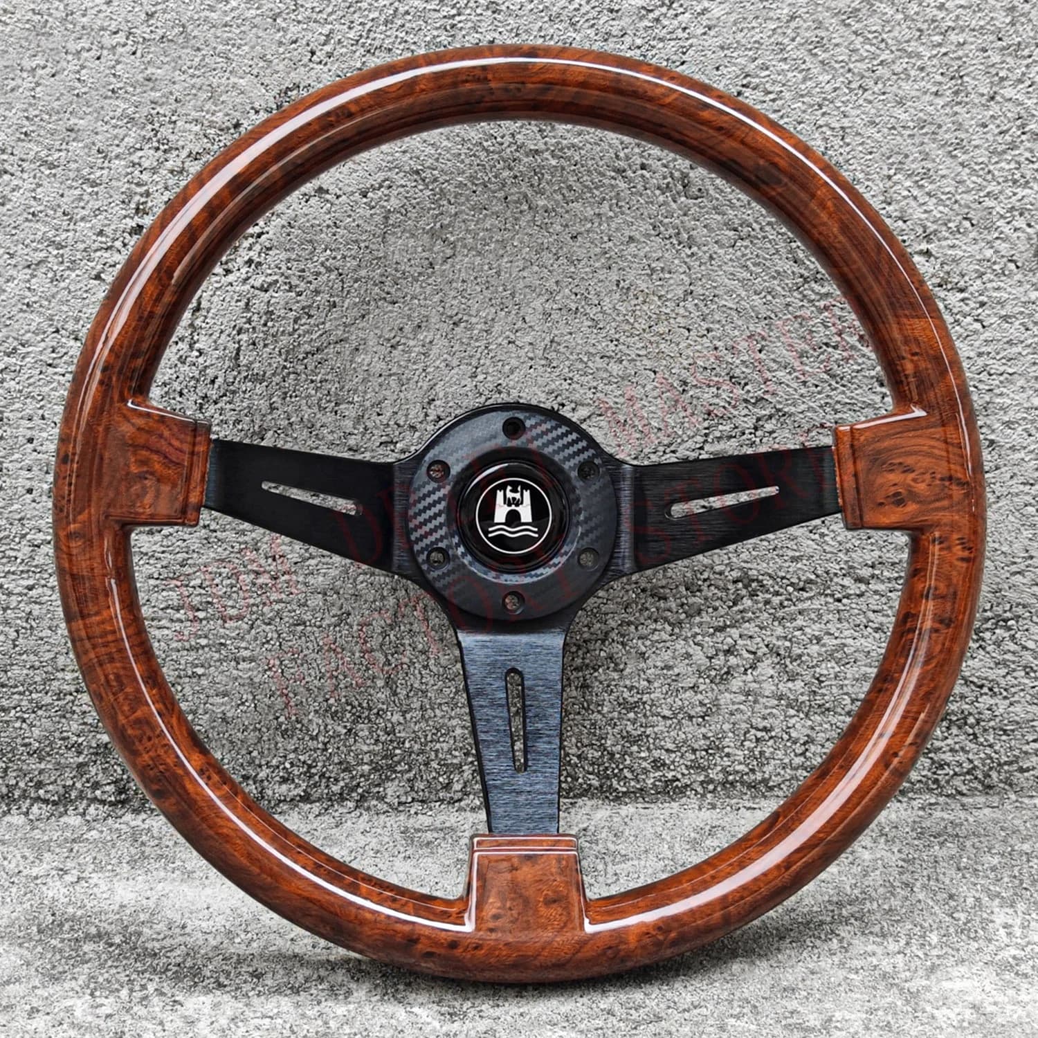 Volant de course universel de Style bois de 14 pouces, volant de Sport classique en bois JDM pour VW