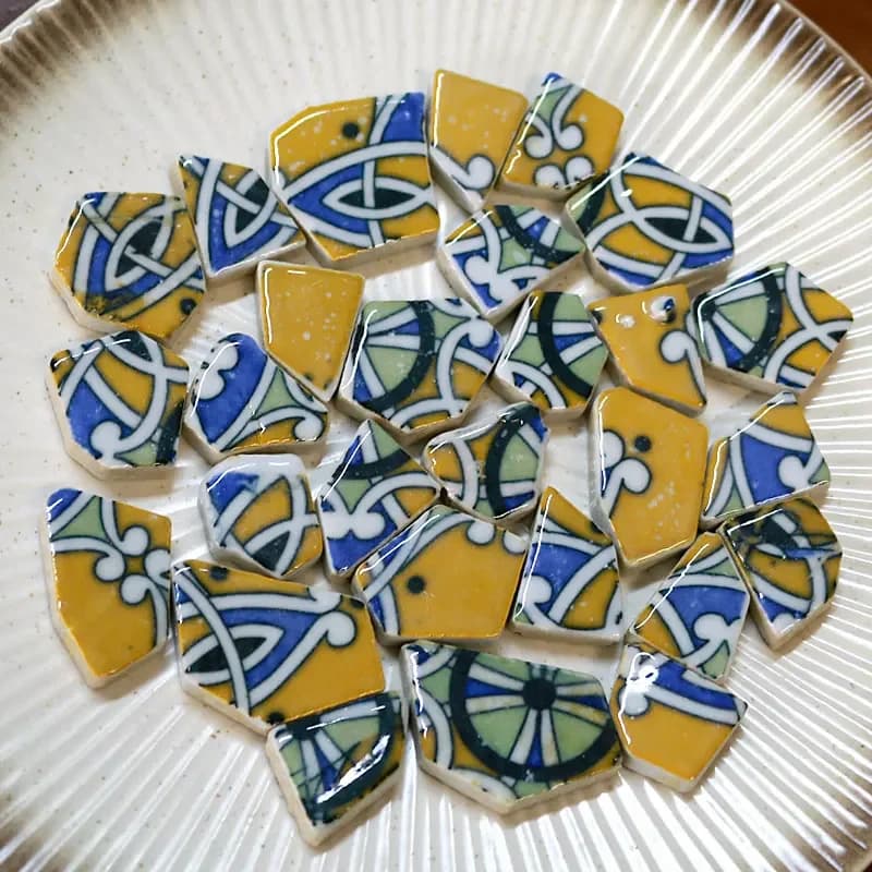 Carreaux de mosaïque ovales en céramique, 100g, pièce de mosaïque multicolore, bricolage, fabricatio