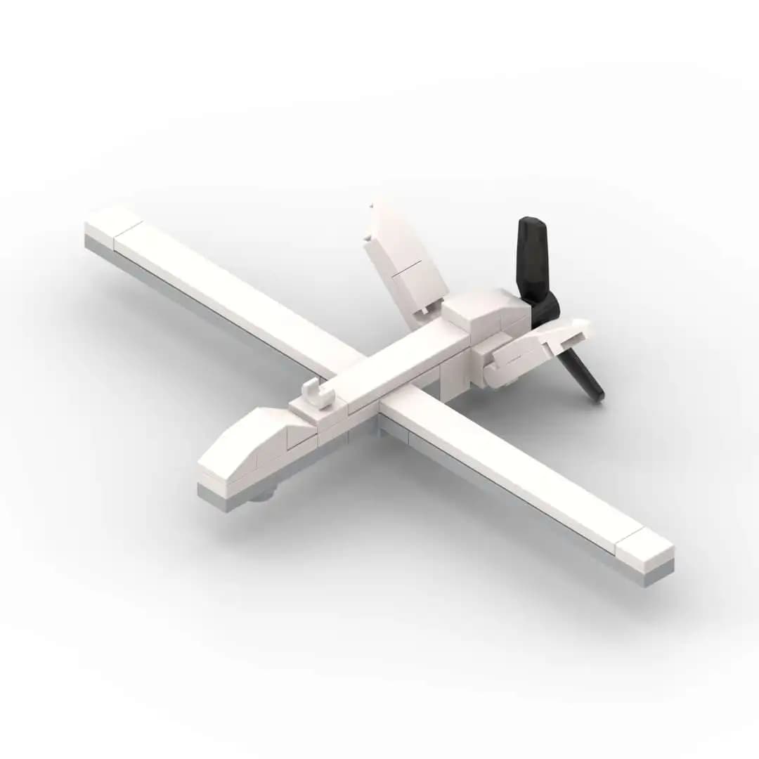 MOC importer Mini MQ-9 Reaper UAV Avion militaire Ustains Jouet Briques de bricolage Assembler Cadea