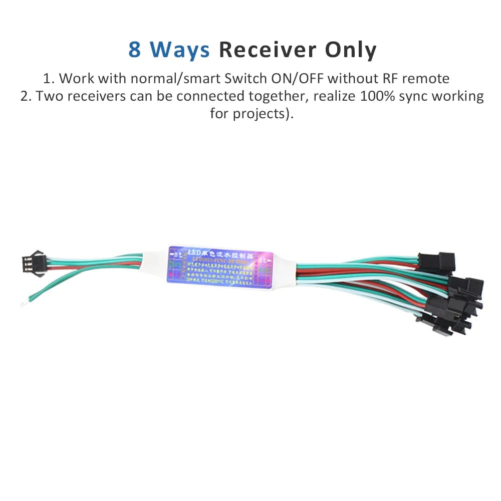 Contrôleur de bande lumineuse LED pour course de chevaux, DC 5-24V WS2811, interrupteur de bande de 