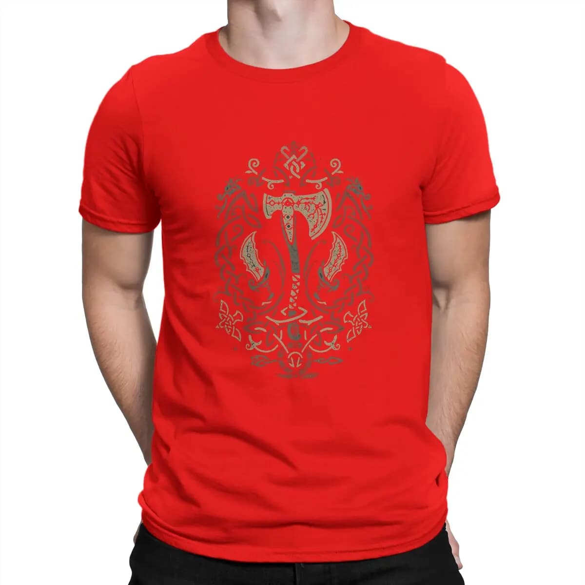 Ragnarok icône avec Kratos et Atreus t-shirt décontracté dieu de la guerre Kratos impression hauts t