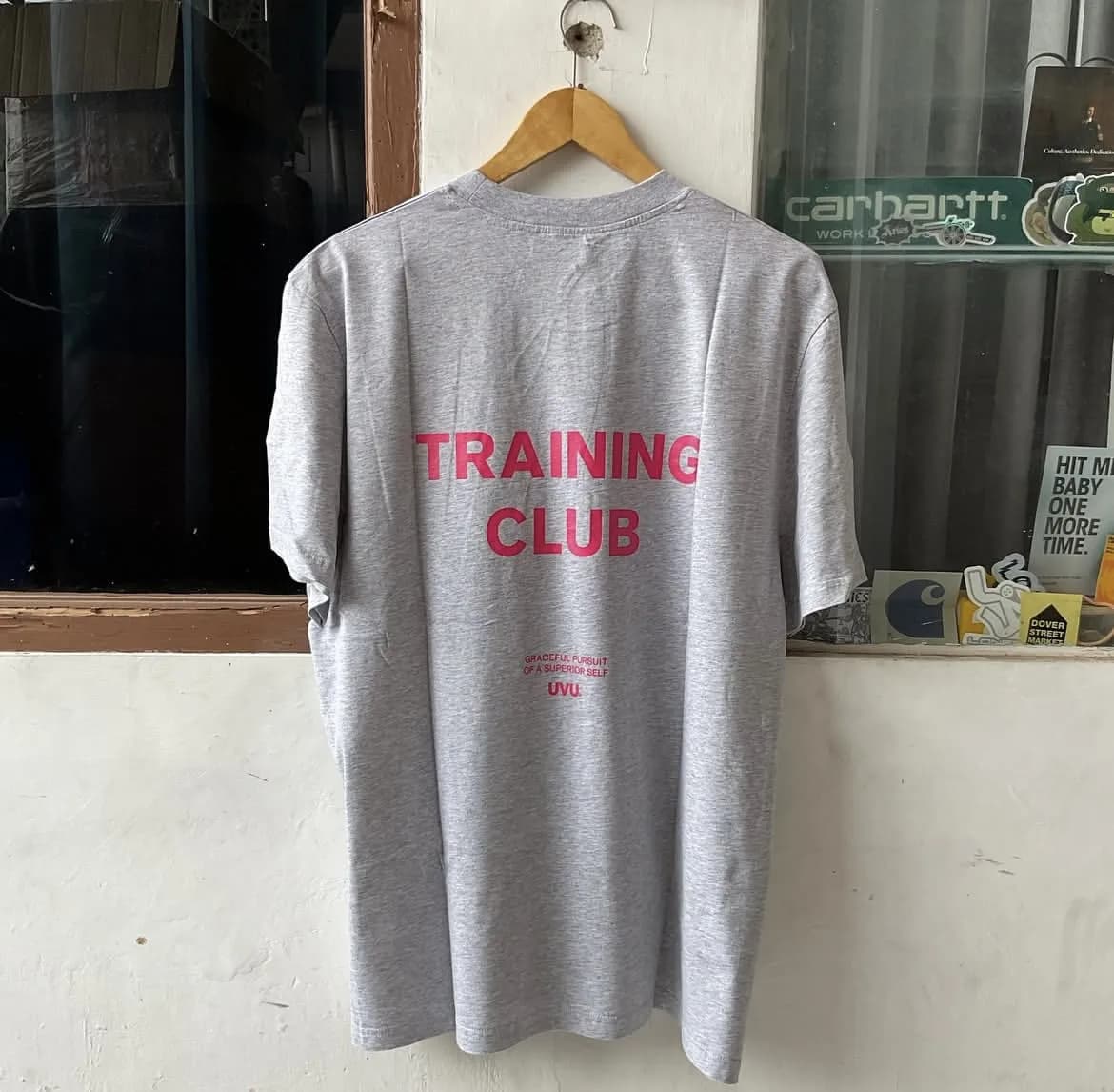 T-shirt de sport décontracté UVU Running Marathon unisexe, coupe légèrement ample, manches courtes p
