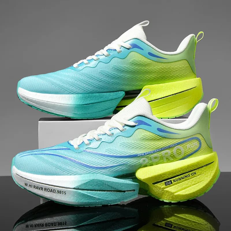 Chaussures de course pour hommes plaque de carbone course Marathon chaussures de sport rembourrées c