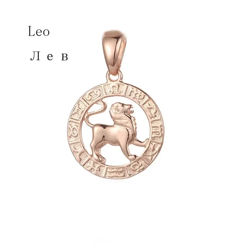 Pendentif Piscis Constellation du zodiaque, couleur or Rose, 12 choix, pour femmes et hommes, 585