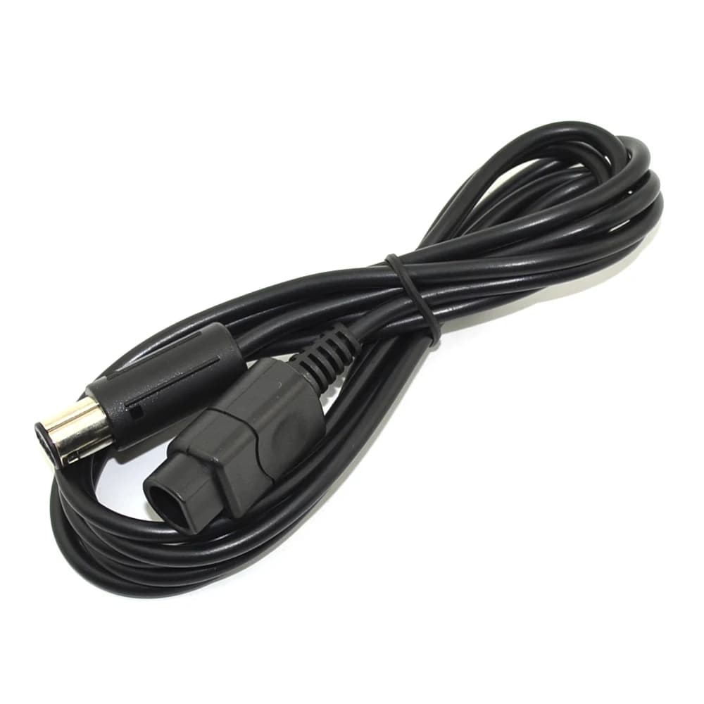 Câble d'extension noir pour manette de jeu Gamecube NGC, 1.8m