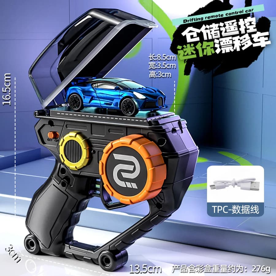 Nouvelle voiture télécommandée électrique avec éclairage dynamique, mini voiture de course de bureau