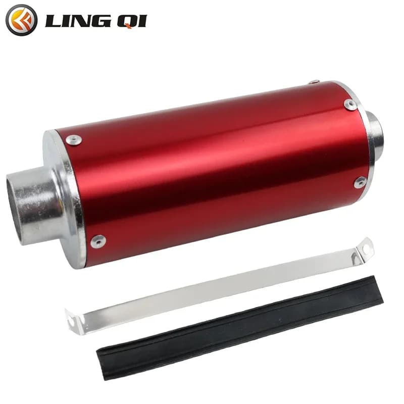 LINGQI RACING-Silencieux universel à bouche plate pour moto, accessoires de vélo, RF50, XR50, CRF50F