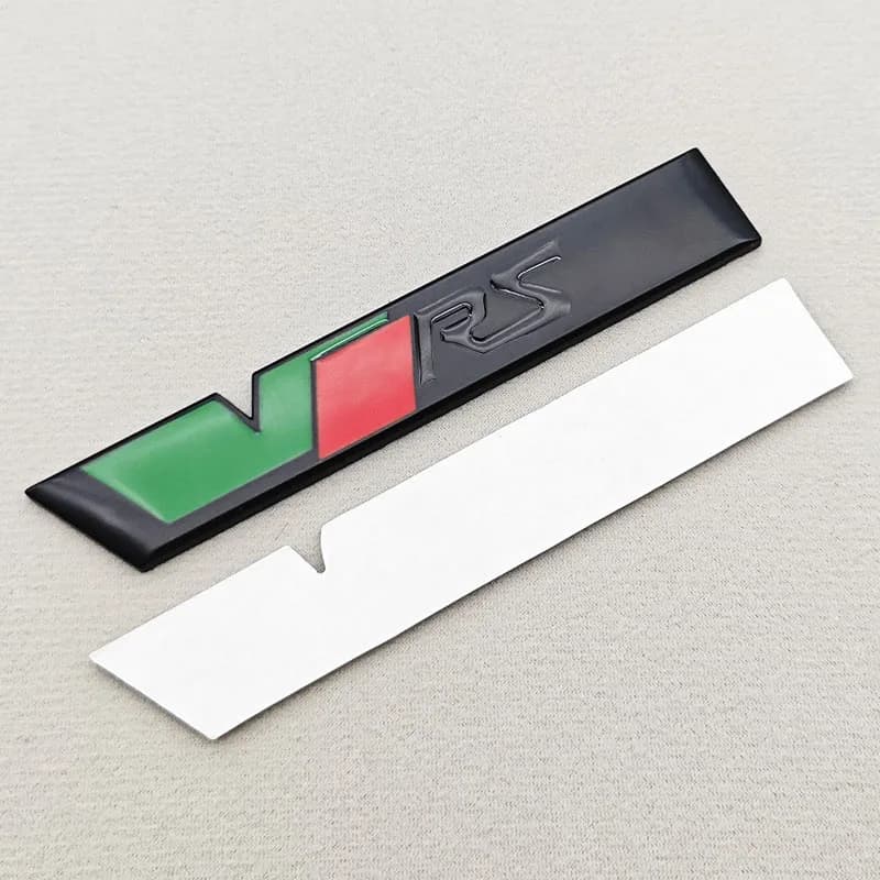 Nouveau Logo RS en métal 3D VRS, emblème de calandre de voiture, Badge de coffre arrière pour Skoda