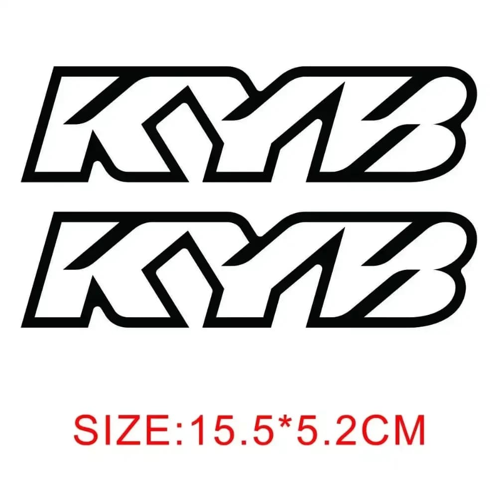 Autocollants de suspension KYB Racing, autocollants en vinyle imperméables pour fourche de moto, amo