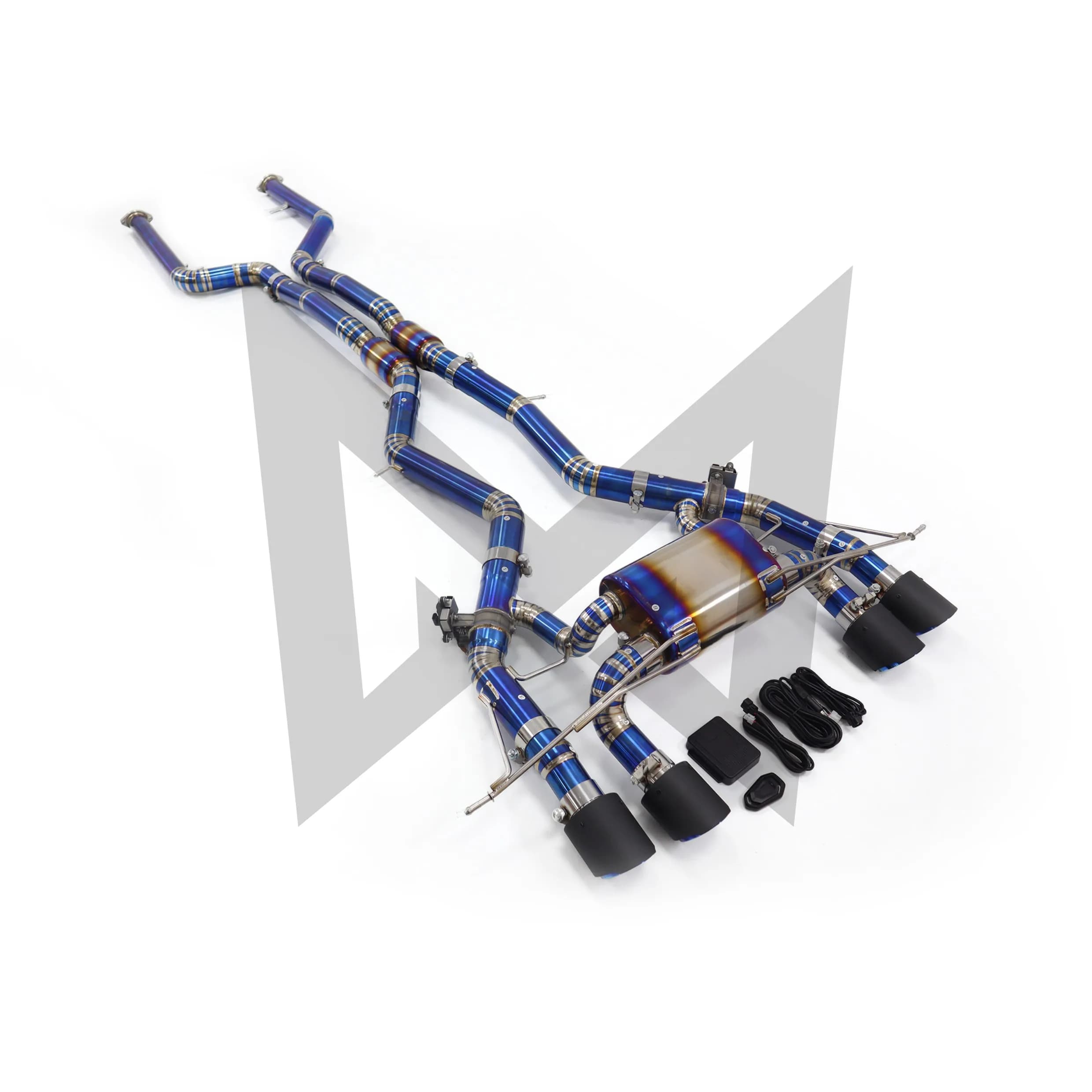 Catback de course en titane bleu cuit pour BMW M2 G87 3.0T 2022+ |   Silencieux à haut débit |   Tuy