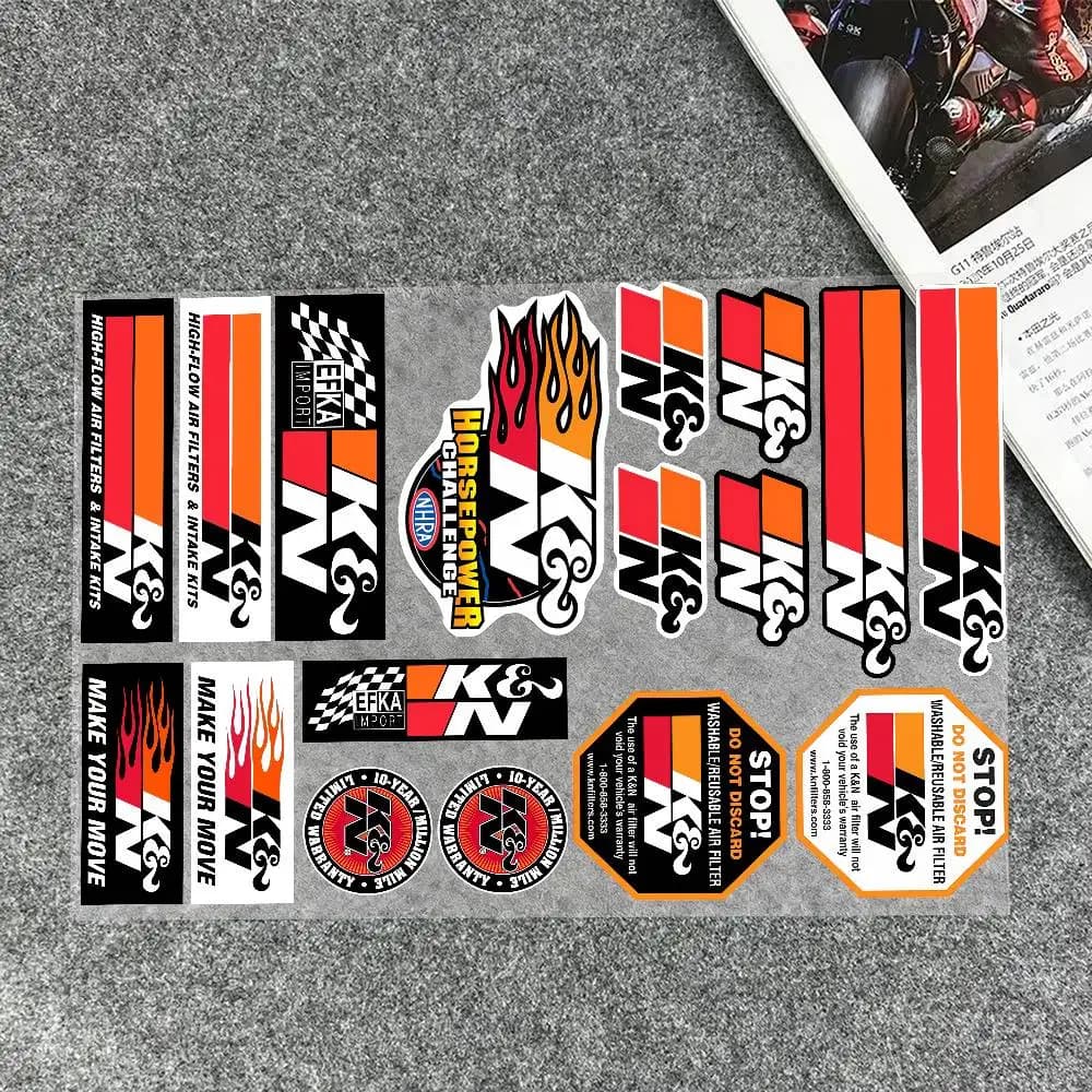 Autocollants de course M-Martinis, autocollant Moto, pour carrosserie, pare-chocs, fenêtres, moto, o