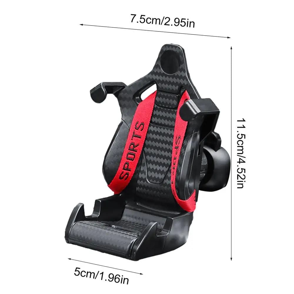 Support de téléphone portable pour voiture, en forme de siège de course, Clip de ventilation automat